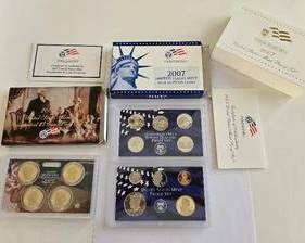 2007 United States Proof Coin Set with Original Mint Boxes and Outer Sleeve