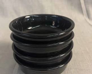 FIESTA, 4 PC Classic Rimmed Small Berry Bowl, Black