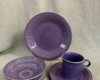 FIESTA, 4 PC Place Setting, Lilac RARE