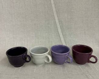 FIESTA, 4 PC Classic Tea Cup Set, Lilac RARE Heather Plum Pearl Grey