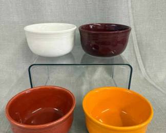 FIESTA, 4 PC Gusto Bowl Set, Paprika Butterscotch Cinnabar White
