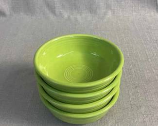 FIESTA, 4 PC Classic Rimmed Small Berry Bowl, Chartreuse