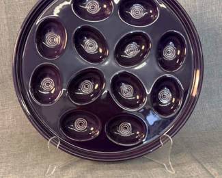 FIESTA, 1 PC Round Egg Serving Plate, Plum