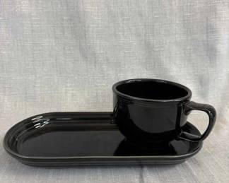 FIESTA, 2 PC Bread Tray Jumbo Mug Set, Black