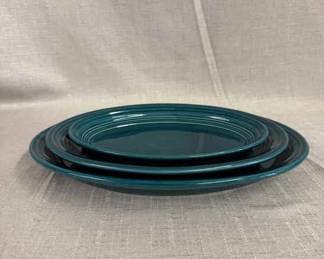 FIESTA, 3 PC Oval Serving Platter Set, Juniper
