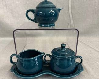 FIESTA, 6 PC Small Teapot Creamer Sugar Bowl Set, Juniper
