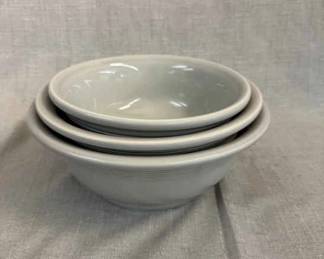 FIESTA, 3 PC Nesting Mixing Bowl Set Retired, Pearl Grey