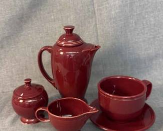 FIESTA, 7 PC Hot Beverage Serving Set, Cinnabar