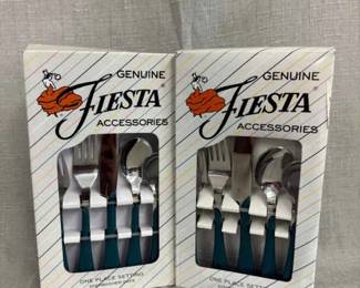 FIESTA, 10 PC Swirl Flatware Dinner Set, Juniper