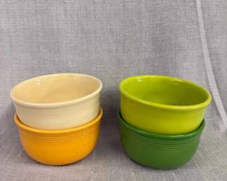 FIESTA, 4 PC Gusto Bowl Set, Lemongrass Marigold Shamrock Ivory