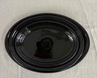 FIESTA, 3 PC Oval Serving Platter Set, Black