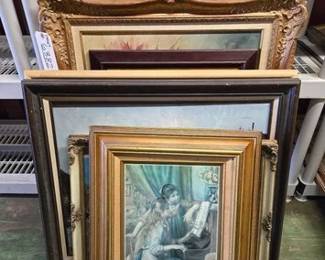 6382 5 Framed Paintings and 1 Framed Print