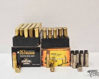 1912 84 Rounds of 357 Mag Ammo Reloading Brass