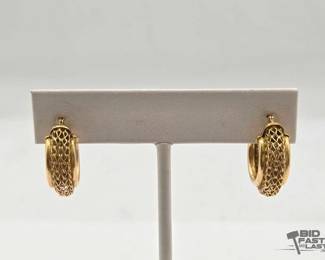 546 14k Gold Earrings, 4.09g