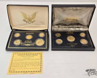 1504 1949 1999 24k Gold Layered Coin Sets