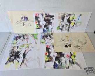 3516 6 William Firschein Prints 2 Drawing