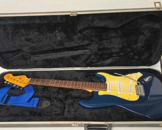 2342 Fender Blue Strat Guitar with Case
