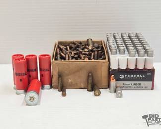 1940 9mm, 12 Ga, .22lr and Misc Ammo