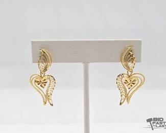 542 14k Gold Earrings, 4.16g