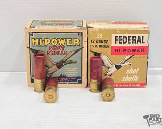 1958 100 Rounds Of 12ga Federal Ammo