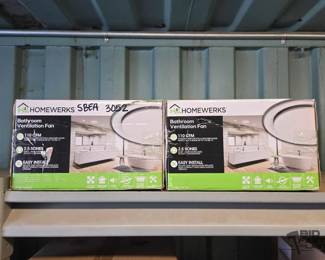 3052 NEW 2 Homewerks Bathroom Ventilation Fans