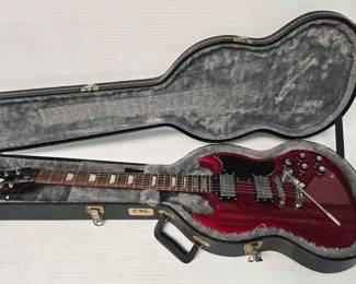 2350 Epiphone SG Red DuBerg Guitar with Case