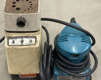 Black and Decker Drill Bit Sharpener and Mikita Finishing Sander