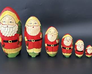 Santa Claus 6-Doll Nesting Matryoska