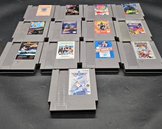 (13) Vintage Video Games for Nintendo, as pictured