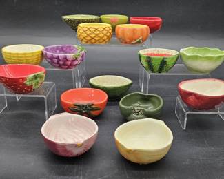(16) Fruit & Vegetable Shaped Ramekins