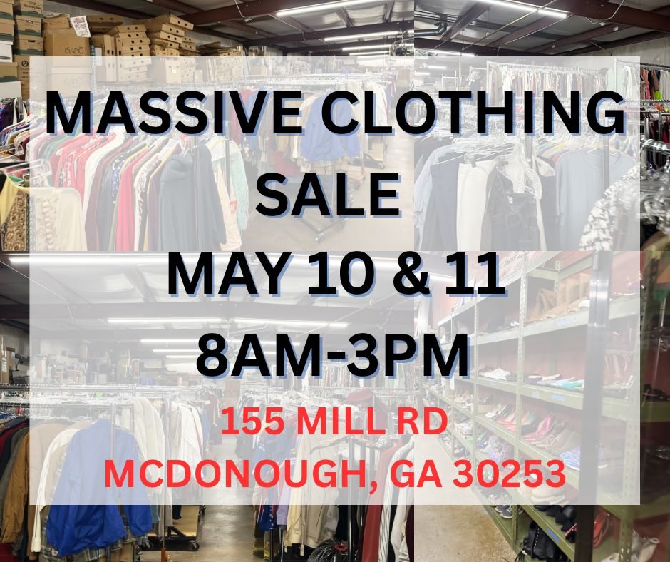 MASSIVE CLOTHING SALE