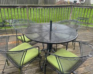 vintage wrought iron patio set
