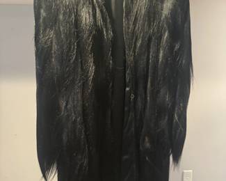 vintage lady's monkey fur coat - by Klines