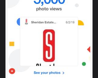 5,000 photo views recognition from Google!