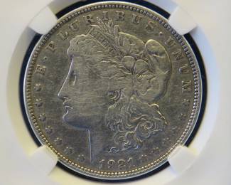 Lot 261. 1921 P Morgan silver dollar