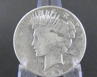 Lot 117. 1922 S Peace Silver Dollar