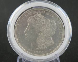 Lot 12. 1921 P Morgan Silver Dollar