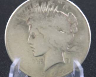 Lot 216. 1922 D Peace dollar