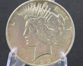 Lot 212. 1922 P Peace dollar