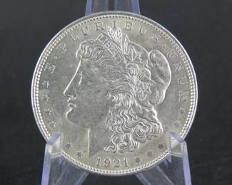 Lot 65. 1921 P Morgan Silver Dollar