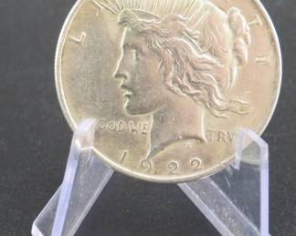 Lot 211. 1922 O Peace dollar
