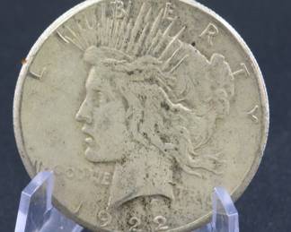 Lot 279. 1922 S Peace dollar