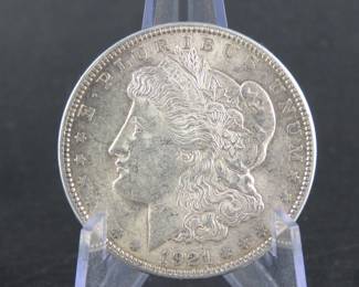 Lot 63. 1921 P Morgan Silver Dollar