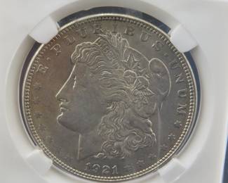 Lot 369. 1921 P Morgan Silver Dollar