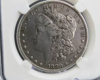 Lot 200. 1880 P Morgan silver dollar