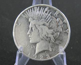 Lot 26. 1923 S Peace Silver Dollar