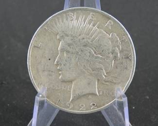 Lot 23. 1922 D Peace Silver Dollar
