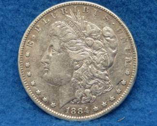 Lot 138. 1884 P Morgan silver dollar