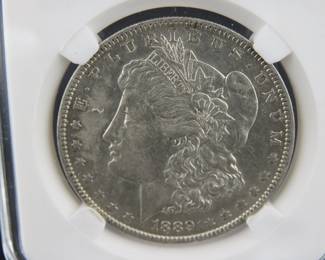 Lot 8. 1889 O Morgan Silver Dollar