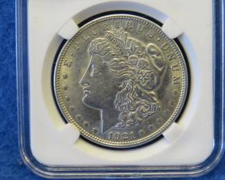 Lot 260. 1921 P Morgan silver dollar